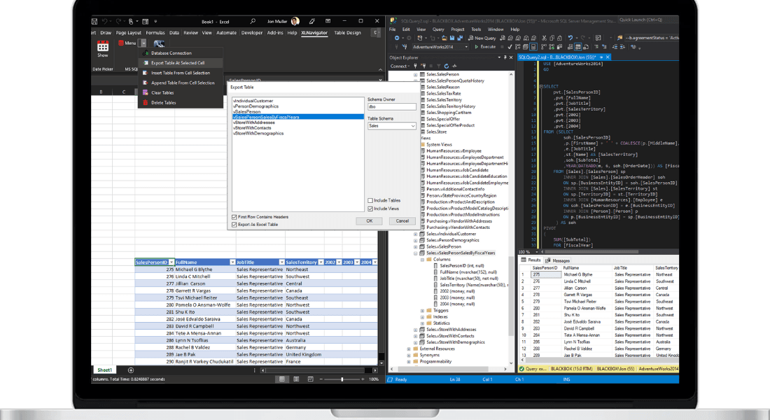XLNavigator SQL Range Import for Excel